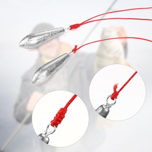 10 Pack Drop Shot Fishing Weights Kit, Drop Shot Weights, Fishing Bottom Sinkers Lead Weight for Bass Fishing Lures or Other Fish - style: 5 Style