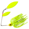 BOOYAH Pikee Spinner-Bait Fishing Lure for Pike and Musky, 1/2 Ounce - color: Glowtreuse