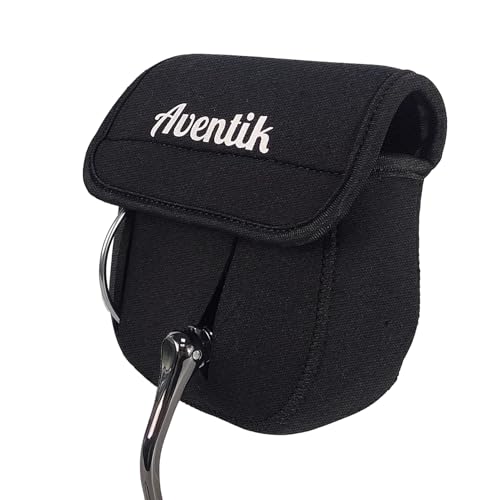 Aventik Fishing Spinning Reel Cover Pouch, Fishing Reel Protective Case, Compatible with 3000-7000 Series Spinning Reels Storage, 3 Sizes Choices (1 PACK, L(over 7000)) - style: 1pack-l(over 7000)