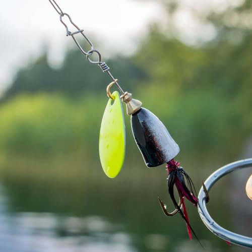 PATIKIL Fishing Spinner Clevis Easy Spin U-Shaped Brass Links for Lure Fishing Spoon Spinnerbait Inline Parts Accessory - color: Gold Tone