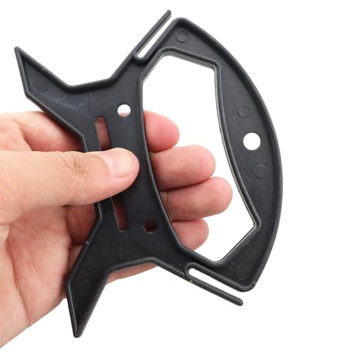 6PCS Black Plastic Bobbin Winder 12x6.2cm Cable Retainer Extension Cord Organiser Suitable for Organising String Light and Fishing Line