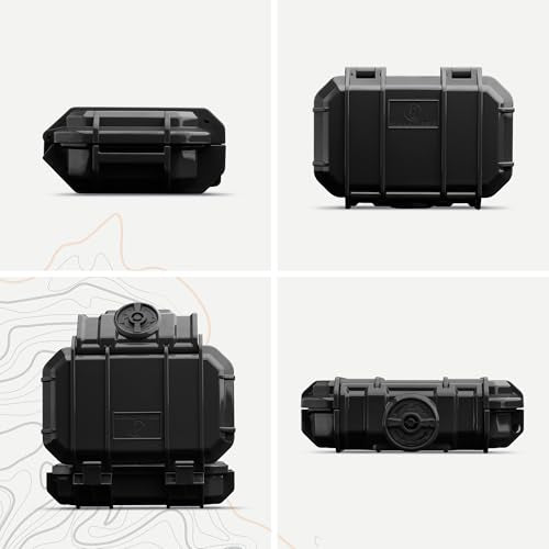 Evergreen 52 Waterproof Dry Box Protective Case - Travel Safe/Mil Spec/USA Made - for Cameras, Camping, Fishing, Hiking, Traveling, Water Sports, Knives, Survival (Black) - color: Black