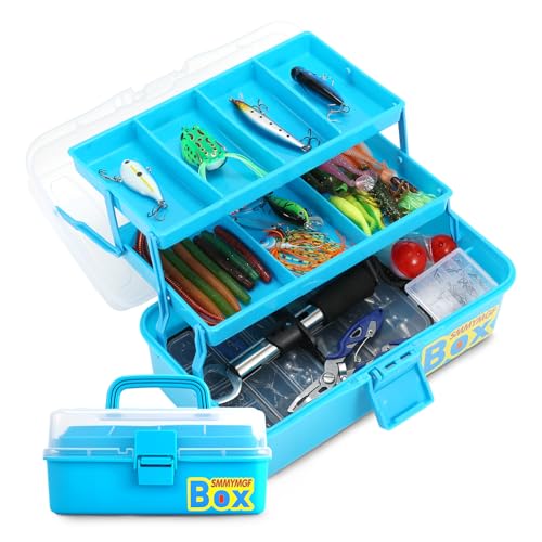 Pro 3-Layer FishingTackle Box Kit with Accessories Set,Including Saltwater and Freshwater Lures,Tools,Spacious Storage,All-in-One Bass Fishing Gear Set & Gift for Men(339pcs Fishing Tackle Box) - color: 339pcs Fishing Tackle Box