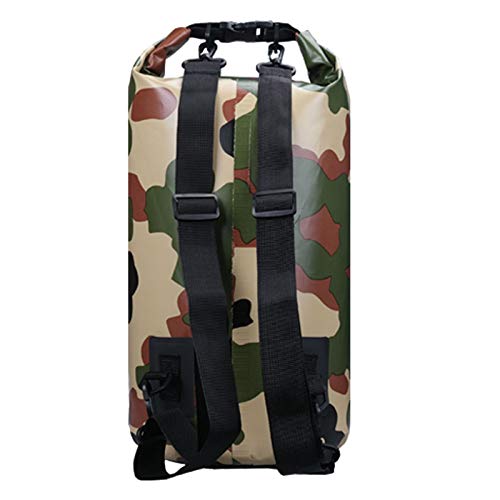 2L/3L/5L/10L/15L/20L/30L 500D Tarpaulin Heavey-Duty PVC Water Proof Dry Bag Sack for Kayaking/Boating/Canoeing/Fishing/Rafting/Swimming/Camping/Snowboarding - color: Camo, size: 30L