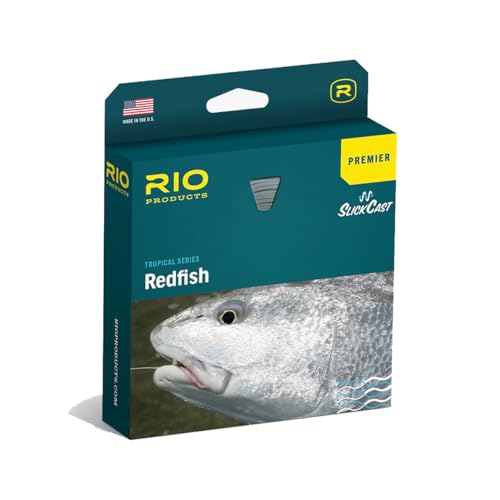 RIO Products Premier Redfish Fly Line – Warm Water Floating Fly Line with SlickCast, Medium-Stiff Core & Two Tapers for Delicate or Powerful Presentations – Ideal for Redfish, Speckled Trout & More - size: WF10F