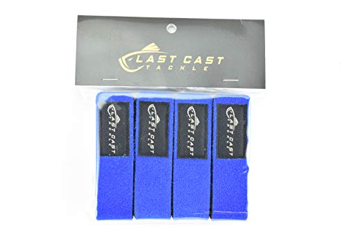 Foam Padded Stretch Fishing Rod Strap Wrap - 4 Pack #6100