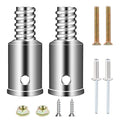 2 Pcs Threaded Tip Replacement,Ultra Threaded Tip Repair Kit Metal Threaded Handle Tips for 1" Wood or Metal Poles Handle Replacement Extension Pole Adapter for Mop,Broom,Household Cleaning Tools