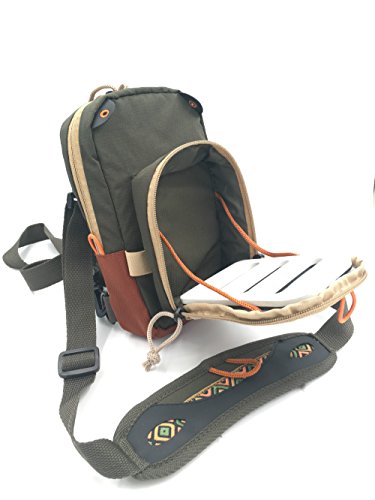 Rudder Fly Fishing Chest Pack Bag With Molded Fly Bench 9.50 x 6 inch