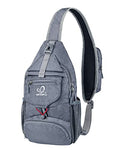 WATERFLY Packable Small Crossbody Sling Backpack Shoulder Chest Bag Daypack for Hiking Traveling Grey - color: New Grey