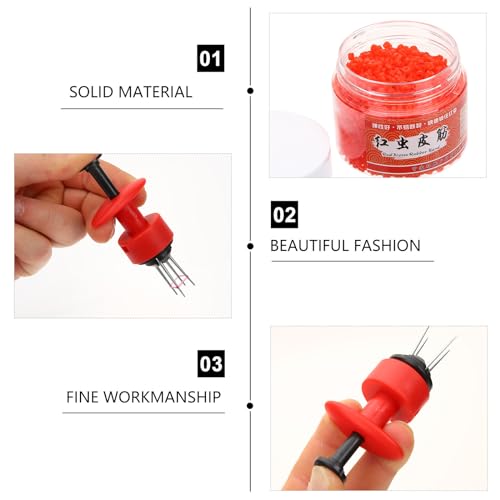 2Pcs Bait Clips Fishing Lures Baits Clip Portable Bloodworm Clips Fishing Bait Rubber Bands Fishing Tackle Accessories