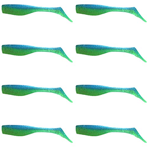 Fishing Lures for Speckled Trout, Redfish, Bass - Louisiana Paddle Tail Swimbaits for Freshwater and Saltwater - color: Limbo Slice