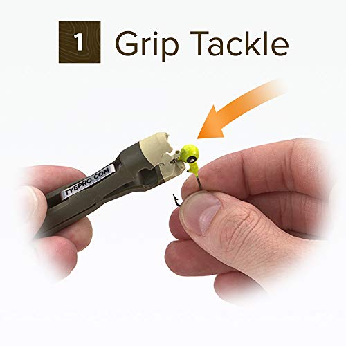Fly and Ice Fishing Knot Tying Tool | Easily Tie Knots, For Flies, Hooks, and Jigs, Grip Eyelet, Thread Line, Tie Knot and Clip Line