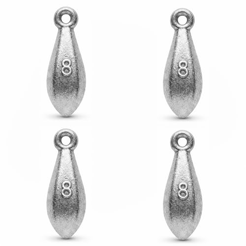 Bank Sinkers Fishing Weights, No-Roll Hexagonal, Surf & Catfish Saltwater - style: 8 Ounce -4pcs