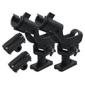 Fishing Rod Holder for Boat Adjustable 360° Rotation Hands-Free Fishing Pole Rod Racks No-Drill Rail Mount Rod Holders for Multi-Rod Setup Kayak, Pontoon, Boat Fishing - color: RH50 Multi-Positional Mounting 2pcs