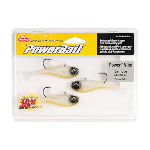 Berkley PowerBait Power Vibe - color: Yellow Belly, size: 3 in - 3/8 oz