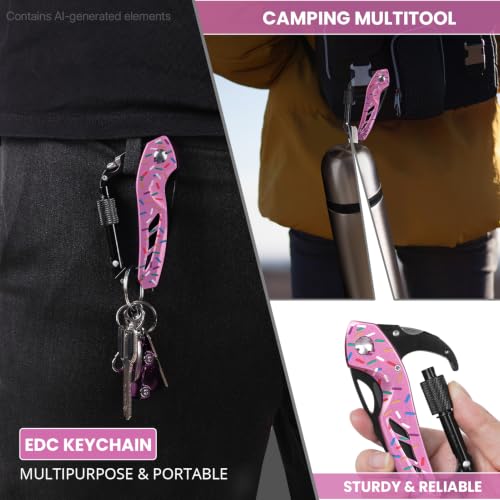 FUNBRO Multitool knife, Gifts for Women Wife (Donut) - color: Donut