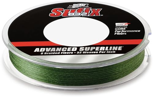 Sufix 832 Advanced Superline Braid -300 yards - color: Low Vis Green, size: 40 lbs