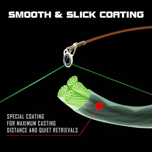Regica Braided Fishing Line - Abrasion Resistant, Zero Stretch, Ultra-Thin Diameter, Super Strong - 4 Strand 8 Strand, 6lb-100lb, 150/300/500 Yards for Saltwater or Freshwater, Colored Braid Line - color: Chartreuse, size: 50LB (150 Yards)