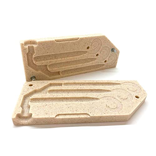 Smedioks Premium Soft Plastiс Mold Lure Making Injection Molds Fishing Lures 3 Cavity Yamamoto Stretch 40 Grub