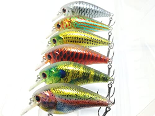 Minnow Crankbait for Bass Fishing Bass Lure Jerkbait Fishing Lures and Tackle Box - color: HC15KB2