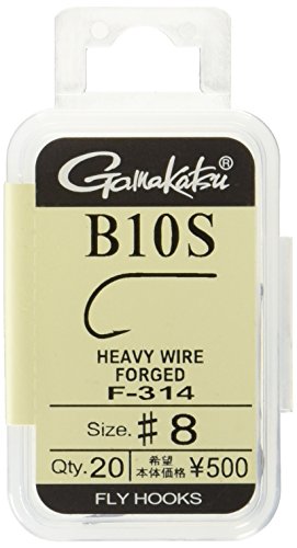 Gamakatsu F314 12882 Fly Hook, B10S, NS Black, Various - style: Size 8