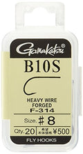 Gamakatsu F314 12882 Fly Hook, B10S, NS Black, Various - style: Size 8