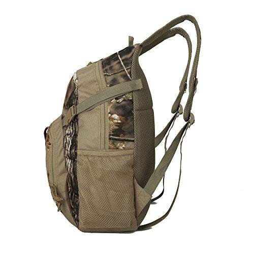 AUSCAMOTEK Camo Backpacks for Hunting Accessories Fishing Hiking Camping Camouflage Bag Small Day Pack for Men - color: Woodland Camo