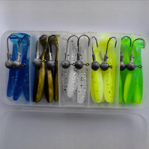 TPR Simulation Fake Corn Soft Baits Corn Carp Fishing Lures Floating Baits with Nice Scent for Carp,Trout Fishing,Cat Fish - color: Multi- 20PCS T-tail Swim Fish