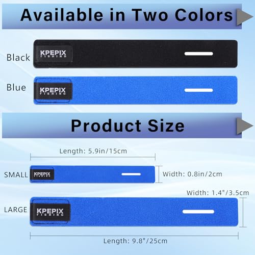 9PCS Fishing Rod Belts - Fishing Rod Sleeve Pole Straps, Fishing Pole Wrap - Fish Accessories Fit for Casting Rod, Spinning and Fly Rod