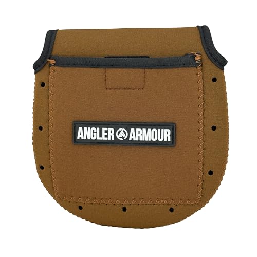 Angler Armour Spinning Reel Cover, Fishing Reel Case, Neoprene Reel Pouch, Spinning Reel Sleeve, Protective Sleeve For 1000, 2000, 3000, 3500 Series Reels, Marsh Brown - color: Marsh Brown