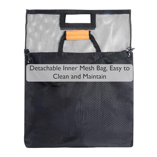 Riverruns Detachable Mesh Inner Liner for Fish Weigh-In Bag Non-Slip Flexible Mesh Insert for Lifting Weighing Transferring Easy Cleaning Tournament Replacement Inner Bag - style: Weigh in Bag With Mesh Bag