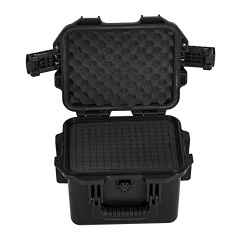 MEIJIA Premium Waterproof Hard Compact Camera Case,Hard Protective Case with customizable fit foam,Full Protection with Light&Convenient Design,Elegant Black (11.8"x9.82"x7.75") - size: 11.8"x9.82"x7.75"