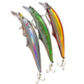 3pcs Sinking Bass Fishing Lures Saltwater Long Casting Laser Minnow Fishing Baits Hard Lure Fishing Kits Accessories (AH - color: AH1445A-5.5'' 1.6oz