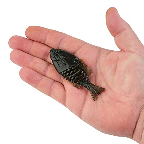 Berkley Powerbait Gilly Fishing Soft Bait - color: Green Pumpkin, size: 90mm