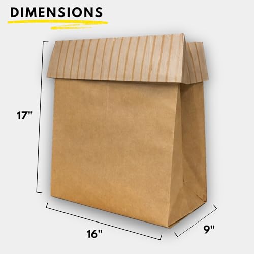 Kitchen Master Super Strong Compactor Bags (48 Pack) | Precuffed, Garbage Compactor Bags, Hardware for Kitchens, Paper Trash Bag, Kitchen Essential, Paper & Plastic Lined - size: 1 Count (Pack of 48)