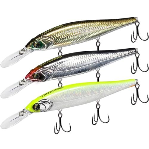TRUSCEND Vibespinner Easy Catch Fishing Lures with BKK Hooks, Tail Spinner Baits with 4 Actions, Vibrating Swimming Flashing & Jigging for More Bites, Spoon Lures for Bass Trout Crappie Walleye Pike - color: Z-4.3",0.6oz