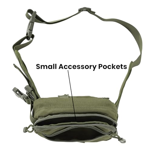 Concealed Carry Fanny Pack, Tactical Waist Bag | Tactical fanny pack with concealed gun holster for running & EDC. CCW waist bag for men and women, Olive - color: OLIVE