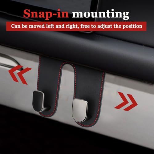 wuyaoyao Car Co-Pilot Glovebox Hooks, Automotive Co-Pilot Glove Box Hanging Storage Hook, Vehicle Purse Hanger Organizer for Handbag Grocery Bag Umbrella, Universal Car Accessories (Double Hooks) - size: Double Hooks