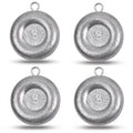 Disc Sinkers Fishing Weights, Coin Fishing Sinkers Weights Saltwater Surf Fishing Weights Bottom Drifting Trolling Catfishing Fishing Sinkers Saltwater Gear Tackle 1oz 2oz 3oz 4oz 5oz 6oz 8oz - style: 4 Ounce, 4 Pack