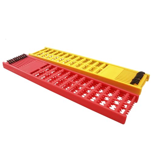 2pcs/4pcs Fishing Hook Holder, Plastic Double Side Storage Hooks Winding Board, Organize Snelled Rigs for Fishing Enthusiasts/Fishermen - color: red,yellow(2pcs)