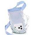 Case-Mate Wavy IP68 Waterproof Large Phone Pouch - Mist Twinkle | Hidden Pocket for Card/Cash - Floating Phone Case w/Crossbody Lanyard - Fits All Phones - Beach Cruise Ship Travel Essentials - color: Wavy Mist Twinkle