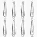 10PCS Fishing Weights Torpedo Sinkers Inline Trolling Sinkers Weights Kit Fishing Sinkers Catfishing Sinkers Saltwater Fishing Torpedo Weights Double Ring Sinkers-1oz(30g) - size: 1.4oz(40g)-8Pcs