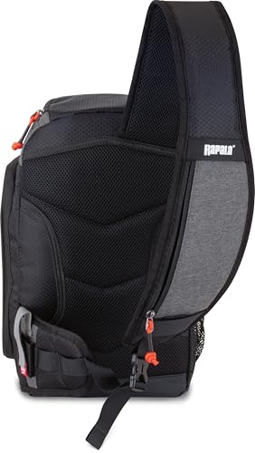 Rapala Venture 8" Sling Pack Compact Fishing Tackle Bag with Organized Storage for Lures, Tools & EDC Travel