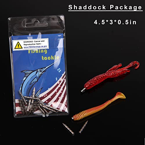 Shaddock Fishing Tungsten Nail Weights, 15pcs Wacky Worm Weight Insert Pencil Sinker Weight for Bass, Carolina Rig, Texas Rig, Punch Rigs