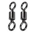 AMSYPORTS High Strength Fishing Swivel Connector Saltwater Freshwater Barrel Swivels Rolling Heavy Duty Swivels Fishing Copper Black Nickel - size: Size3/0 (222lb) 25 pcs