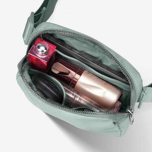 JSJ Mini Fanny Pack for Women & Men,Valentines Day Gifts for Girls Teens Kids Daughter Sister Her,Trendy Stuff Crossbody Bags Cute Everywhere Belt Bags. (Sage Gray) - color: Sage Gray