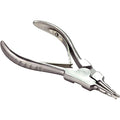HTS 186P1 5.75" 2 Notch Bent Tip Stainless Steel Ring Opening Pliers - size: 186P1 5.75" 2 Notch Bent Tip