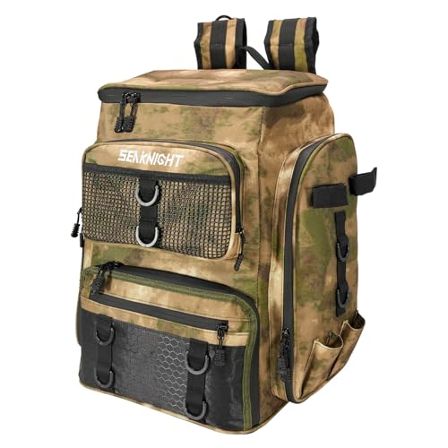 Seaknight Fishing Tackle Backpack (Yellow Camou) - color: Yellow Camou