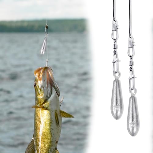 10 Pack Drop Shot Fishing Weights Kit, Drop Shot Weights, Fishing Bottom Sinkers Lead Weight for Bass Fishing Lures or Other Fish - style: 15 G / 0.53 Oz