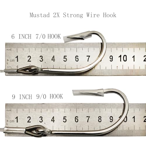 Set 6 Pcs Saltwater Trolling Lure 6.5/7/9 inch Marlin Deep Sea Fishing Bait | For Tuna Dolphin Sailfish Shark Big Game Fishing Tackle - color: 6.5 inch lure / Simple bag
